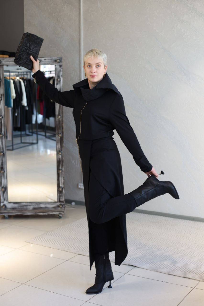 Юбка Erik Laffero черн джерси