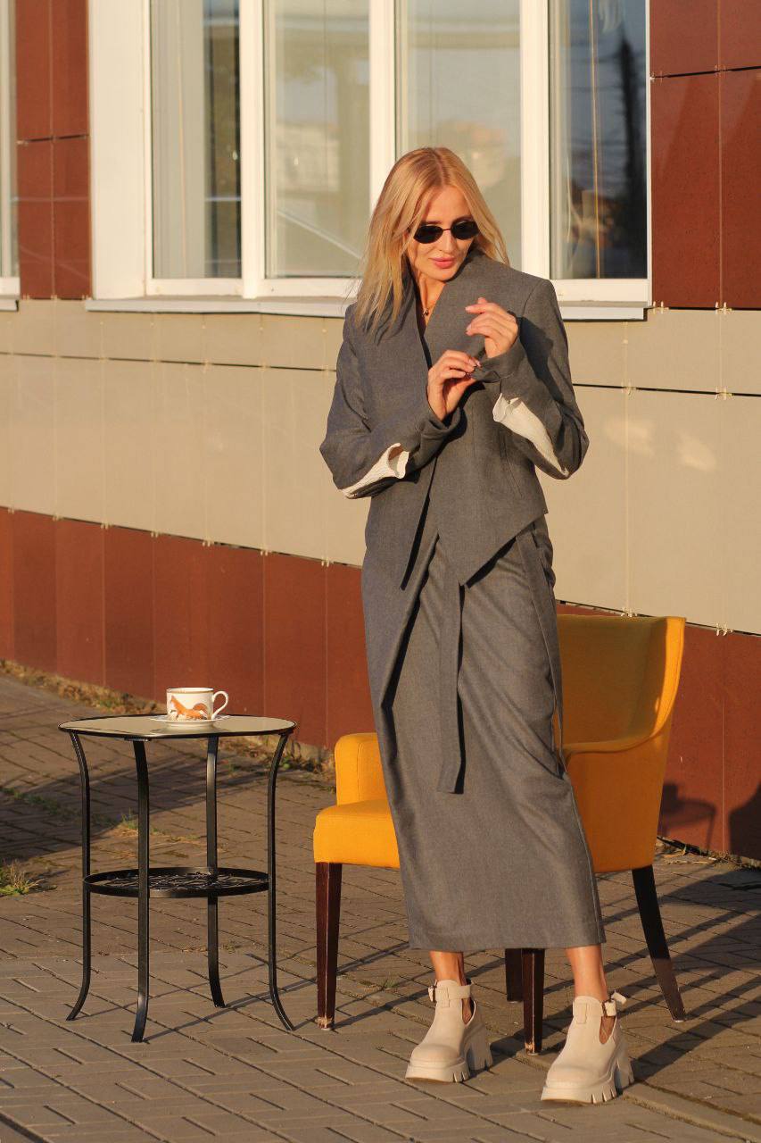 Юбка Ikona серая