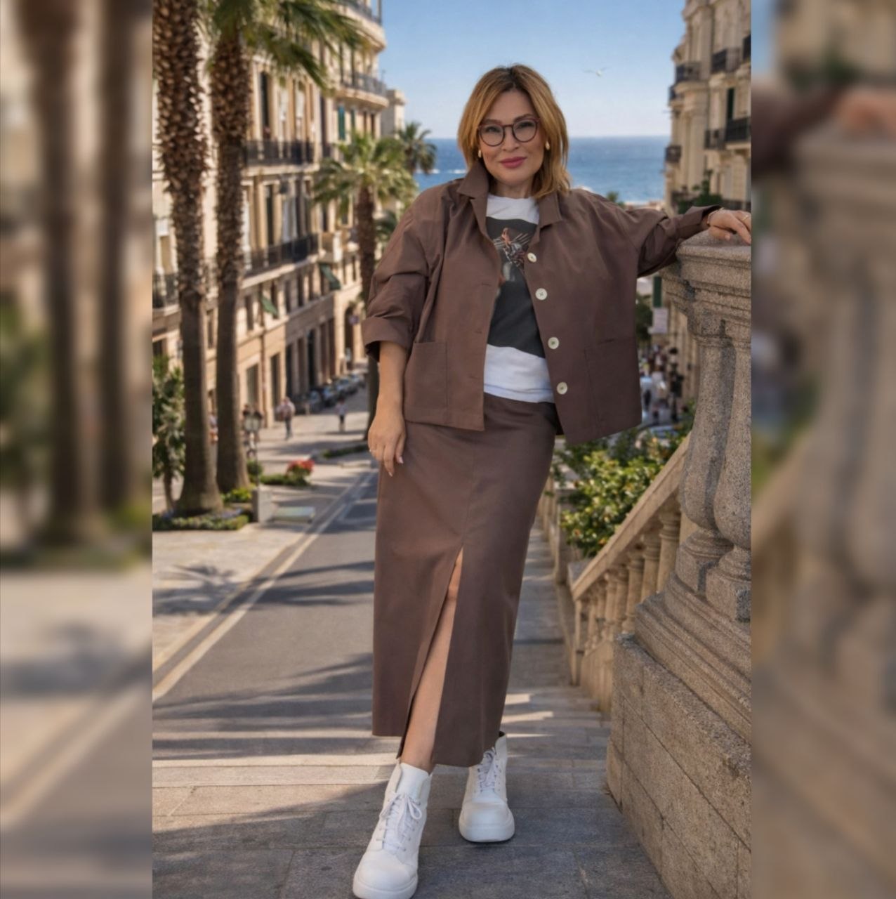 Жакет  Ikona коричневый