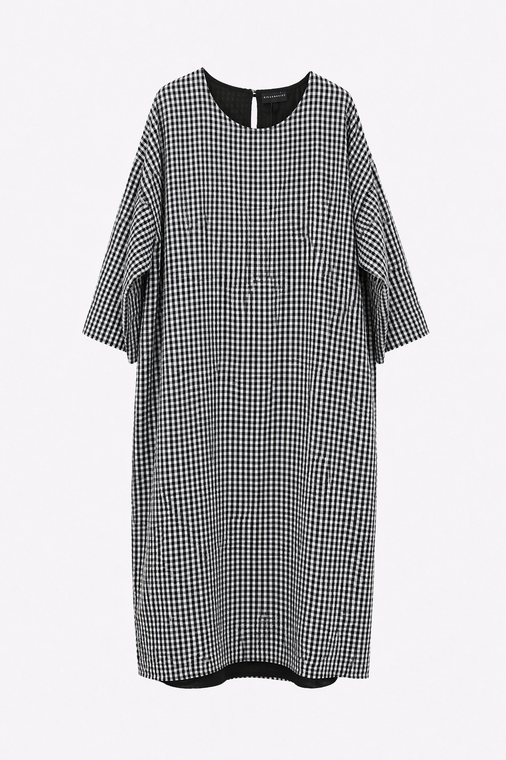 Платье Aequamente черно-белое в клетку