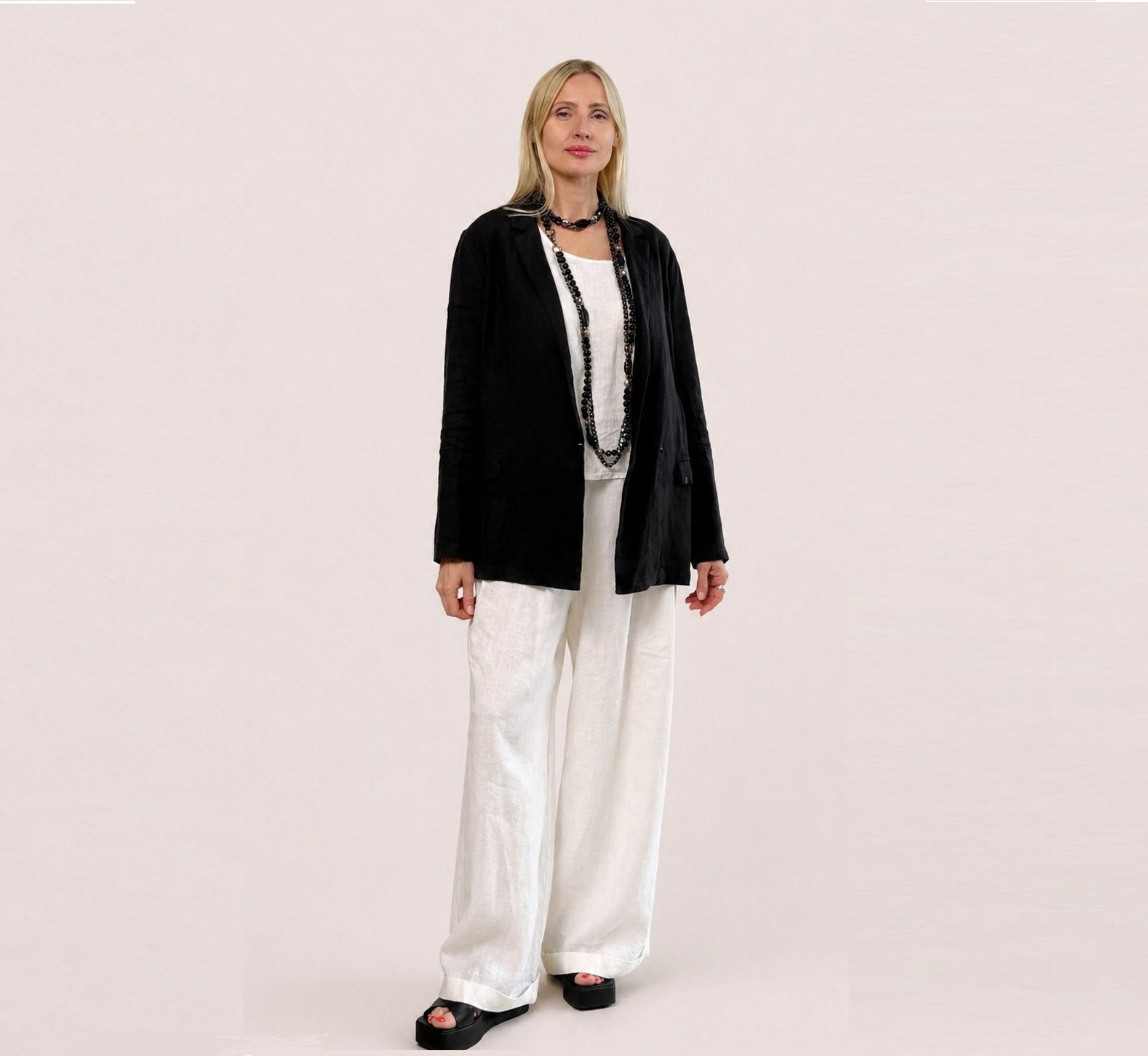 Жакет Жан&Параскева черный длинный  рукав
