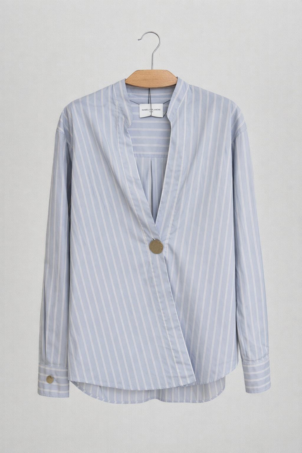 Рубашка Isabelle Blanche цв бело/голуб полоска