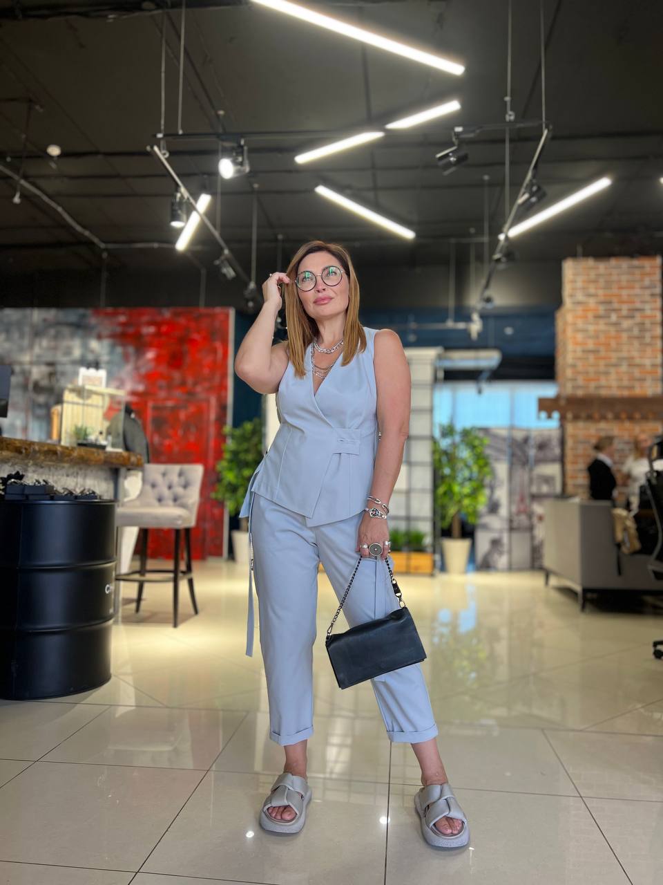 Брюки Lotus цвет серебро