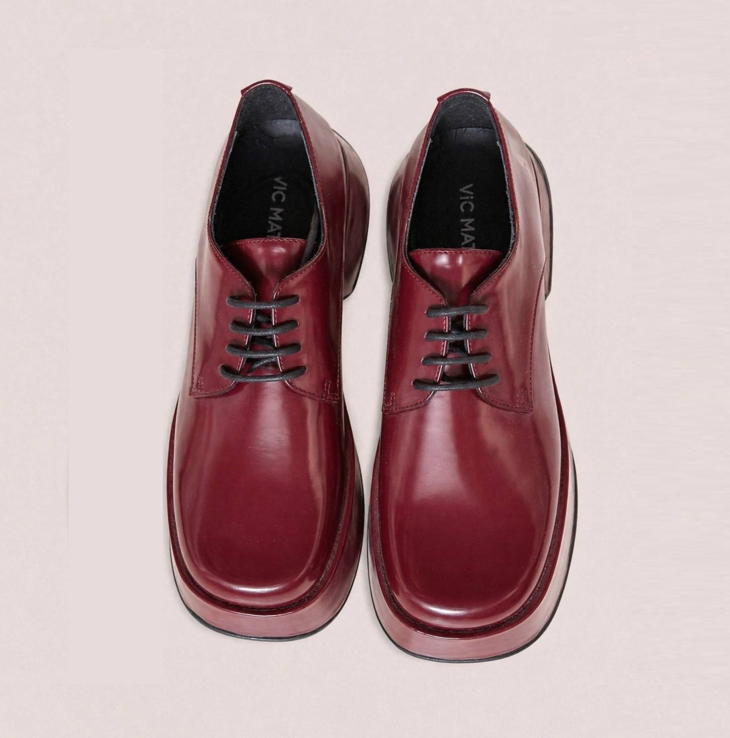 Туфли VIC MATIE темно-крас шнурки Scarpa Lattex