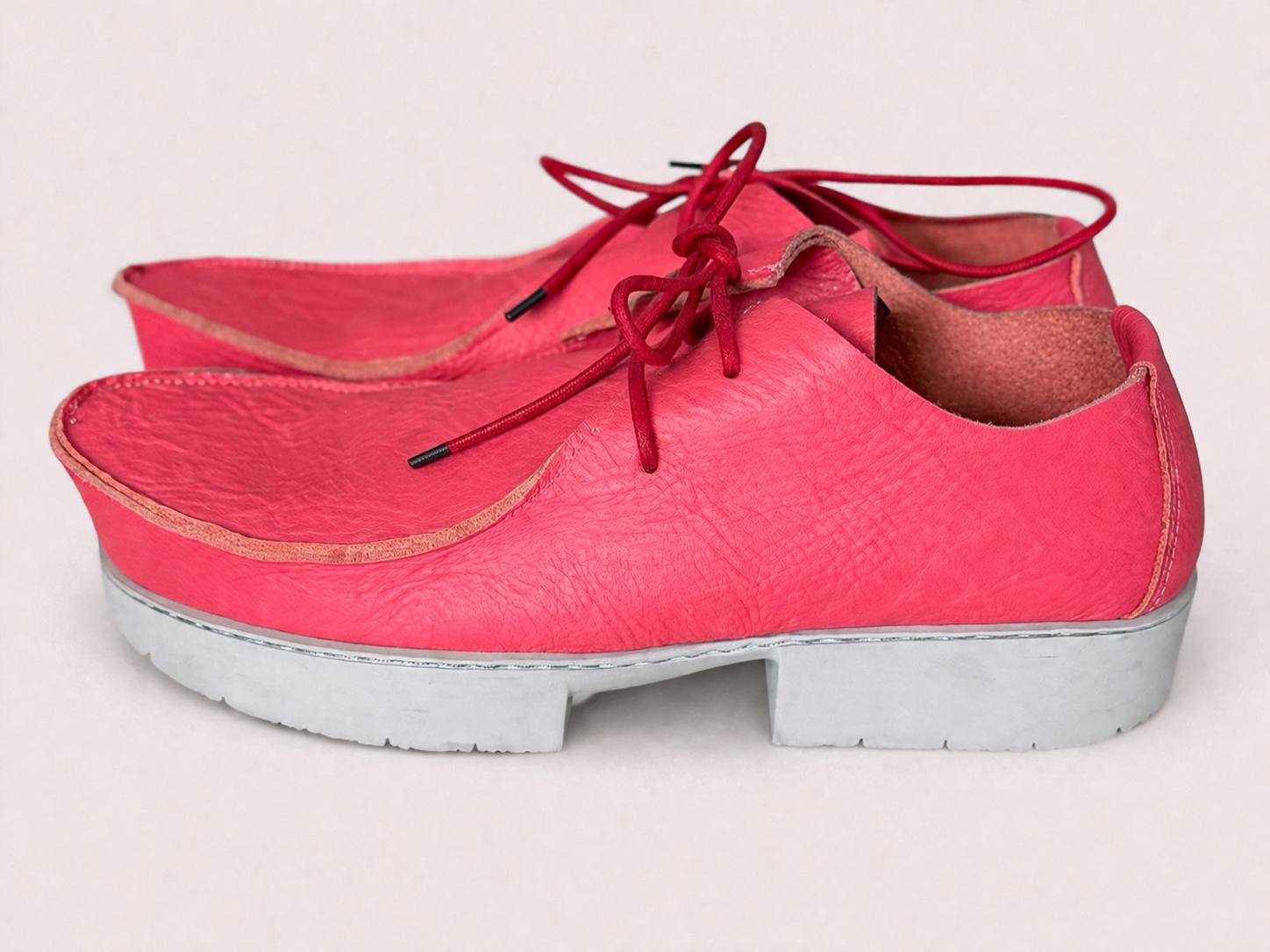 Туфли Trippen Prow коралл шнуровка без канта