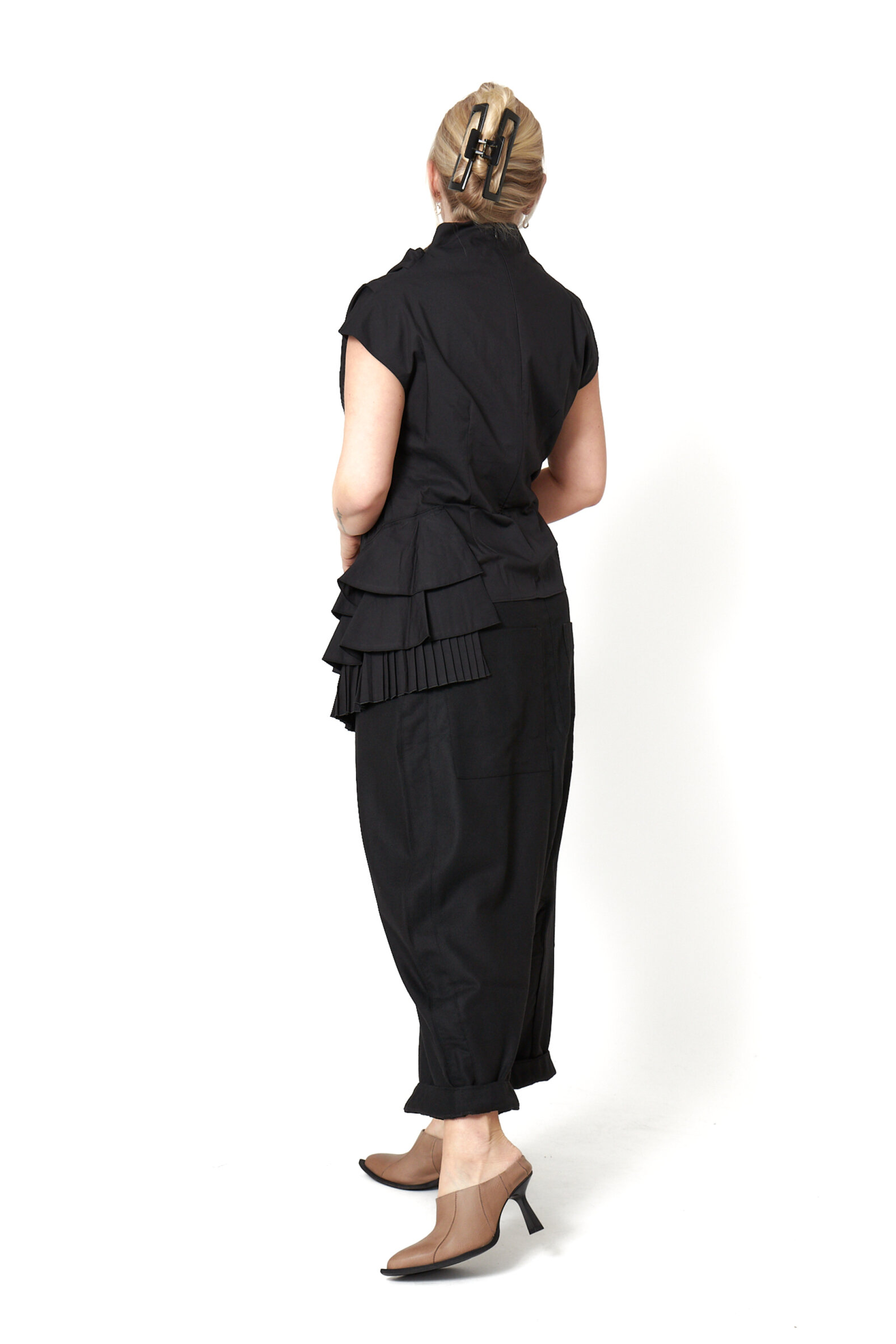 Блуза SORT AARHUS черный баска