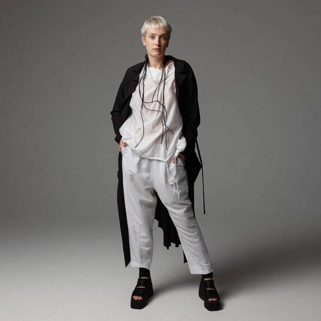 Топ Fishfash белый без рук кулиска Valley