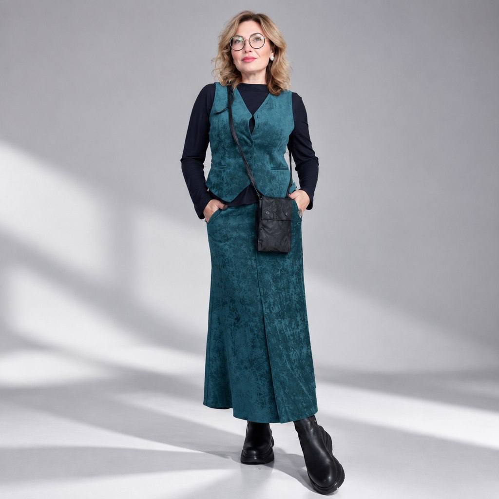 Юбка ANIA SCHIERHOLT зеленый